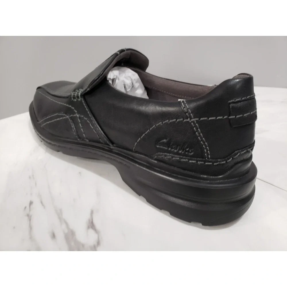 NEW NO BOX SIZE 10 Clarks Gessler Step Brown Slip On‎ Leather Loafer Dress Shoe